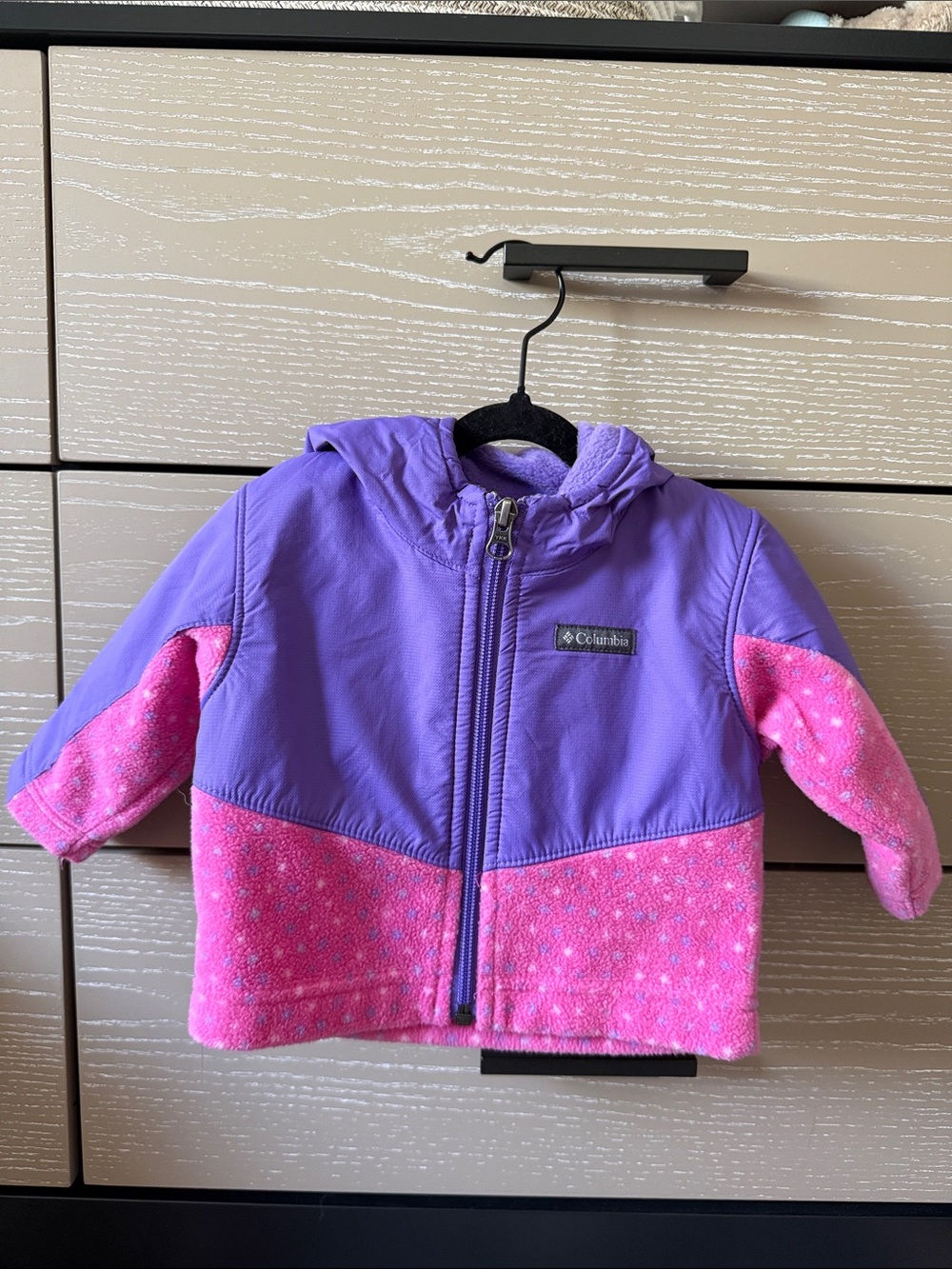Columbia Kids Purple and Pink Hooded Puffer Jacket